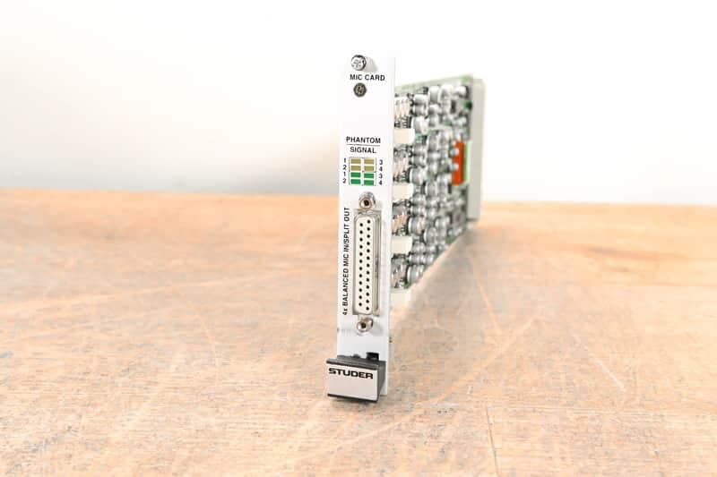 Studer Mic/Line In Card for D21m Modular I/O System CG01HR8