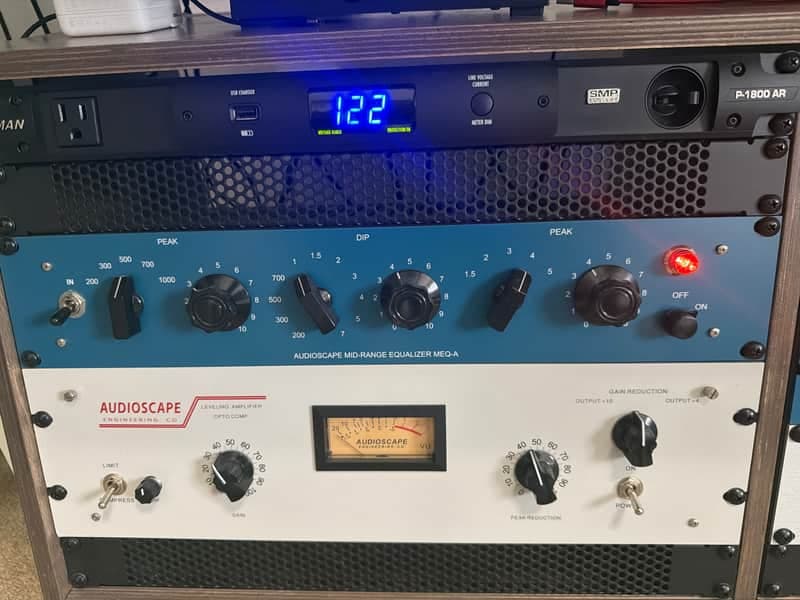 AudioScape Engineering Co. MEQ-A Mid-Range Equalizer 2016 - 2021 - Blue