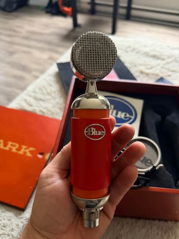 Blue Spark Large Diaphragm Cardioid Condenser Microphone 2010s - Orange