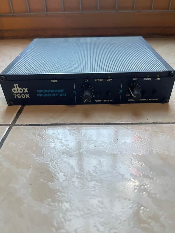 dbx 760X 2-Channel Microphone Preamplifier 1990s - Black