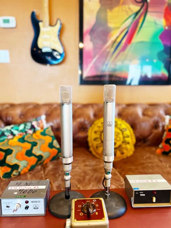 *Stunning Vintage AKG C12 Tube Condenser Microphone Matched PAIR - #1939 & #2032 - 1950s Legends