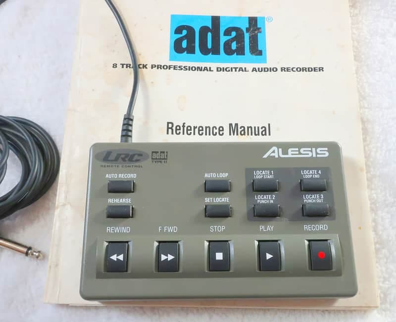 Alesis ADAT LRC wired Remote / ADAT Owners Manual w/ Tapes