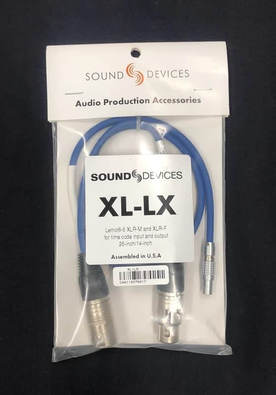 Sound Devices XL-LX timecode cable - LEMO-5 to XLR-M and XLR-F