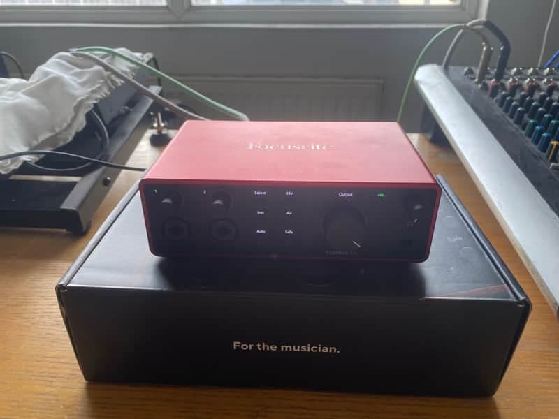 Focusrite Scarlett 4i4 4th Gen USB Audio Interface 2023 - Present - Red