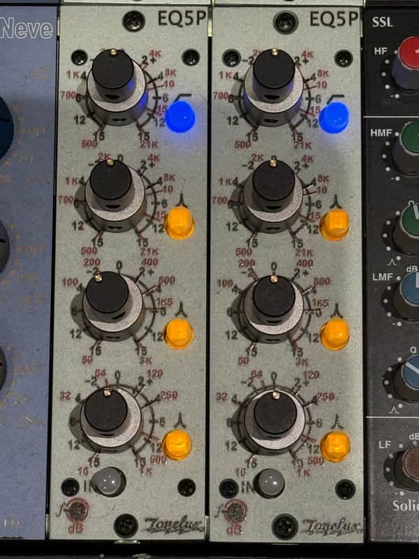 Tonelux EQ5P 500 Series Discrete Parametric Equalizer Module 2010s - Green