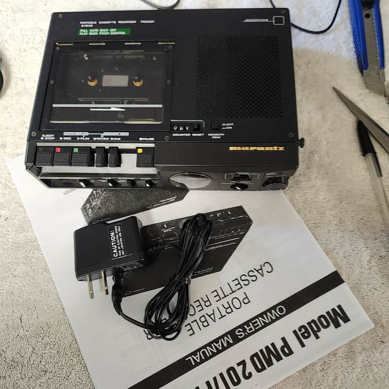 Very Clean Rebuilt Marantz PMD221 Full & 1/2 Speed Cassette Recorder