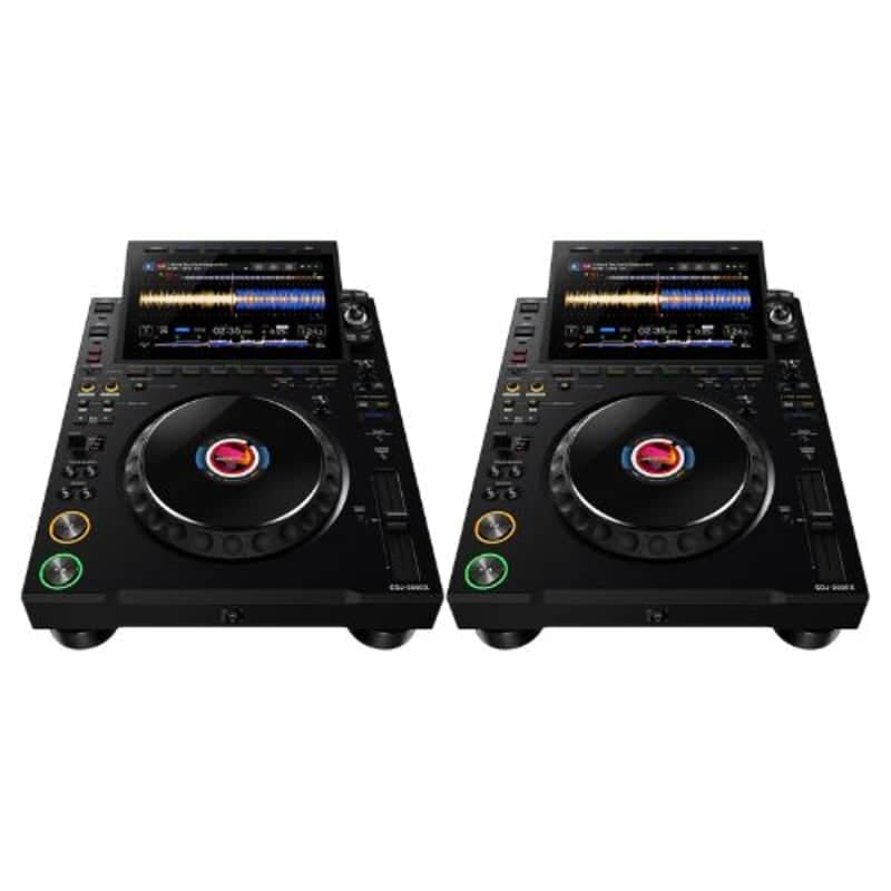 2x AlphaTheta CDJ-3000X Next Gen DJ Player Display Models