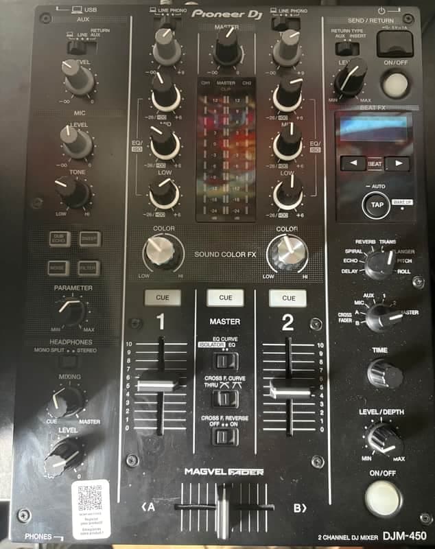 Pioneer DJM-450 2-Channel DJ Mixer 2010s - Black