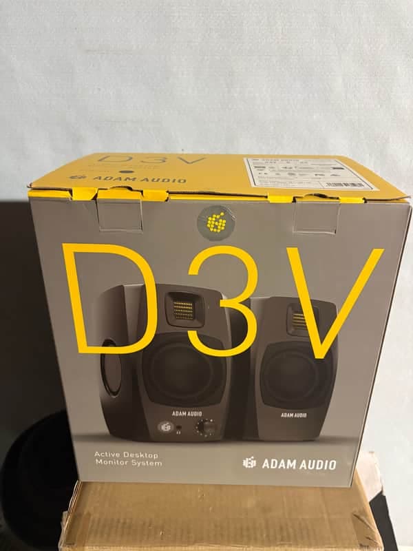 ADAM Audio Dv3 active desktop monitor system 2024 - Black