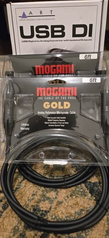 Mogami Gold Anolog Reference Microphone Cable 6ft 2023 - Black