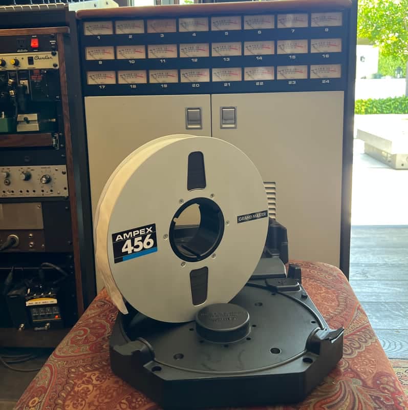 2” Ampex 456 Grand Master Tape 2004- Silver Metal 10.5” Take Up Reel- Used