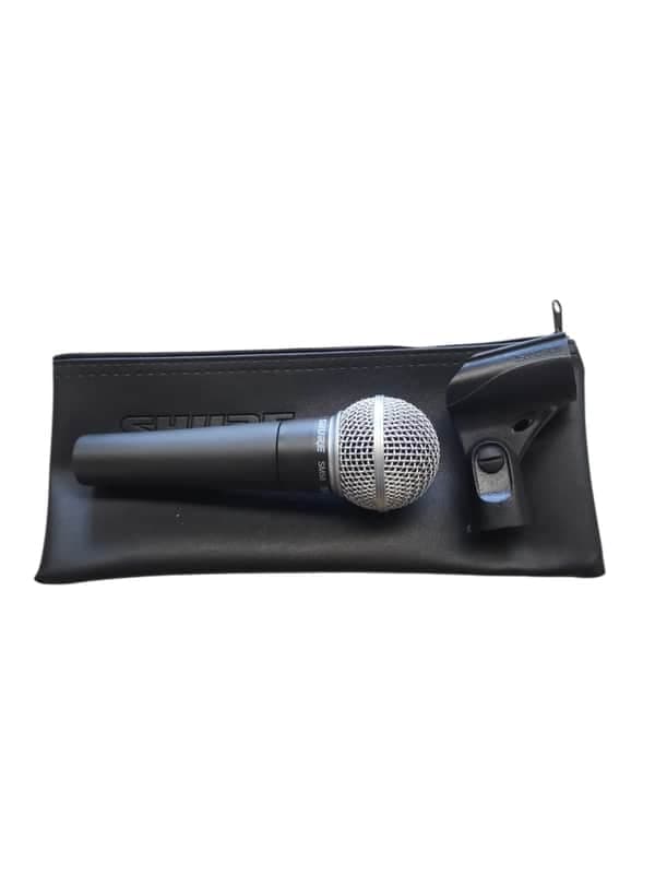 Shure SM58 Cardioid Dynamic Vocal Microphone w/ Carry Case and Mic Clip