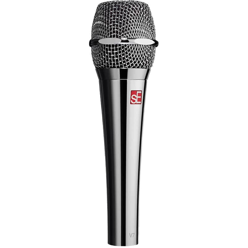 SE Electronics V7 CHROME Studio-Grade Handheld Microphone Supercardioid Chrome