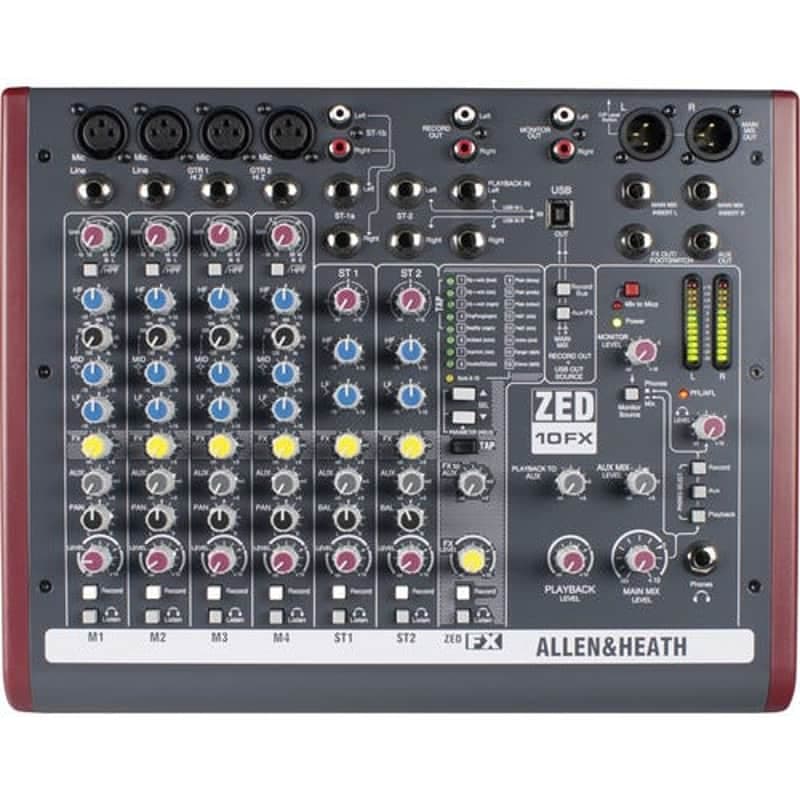 Allen & Heath AH-ZED10FX Multipurpose Mini Mixer with Effects - ( )