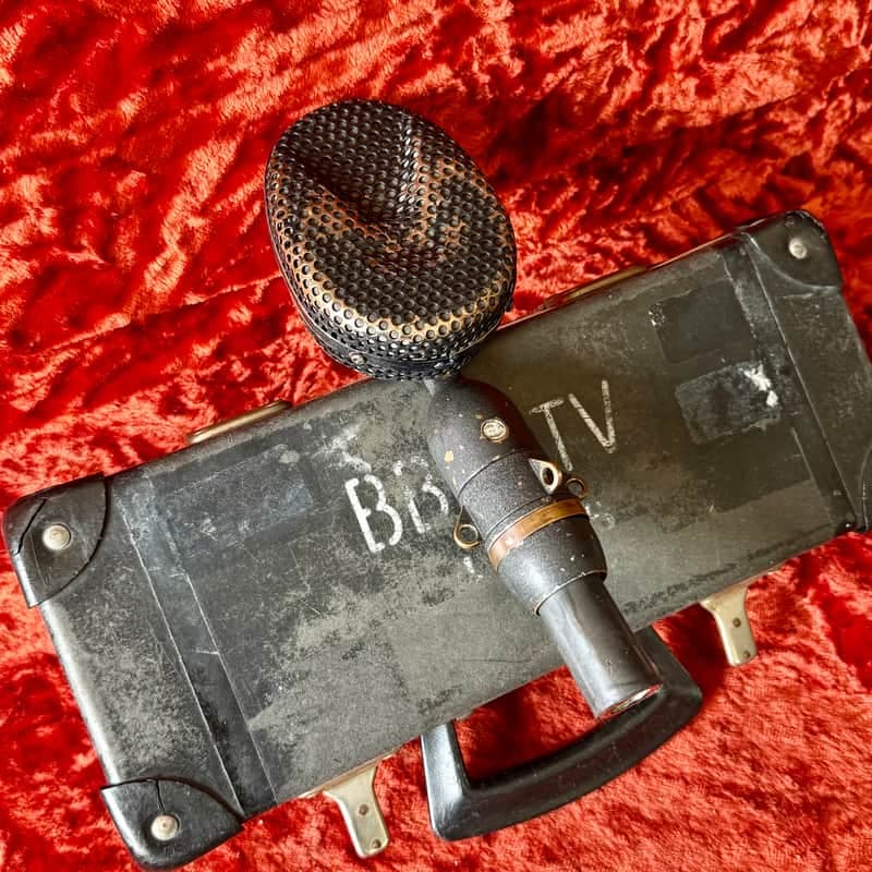 Vintage STC Coles 4038 Ribbon microphone c 1950’s - BBC TV 300 ohm original UK England mic
