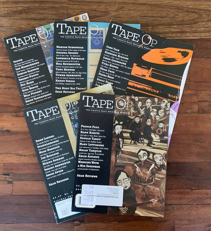 Tape Op Magazine 5 Back Issues 2023 #154 - 158