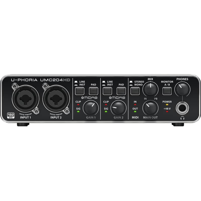 Behringer U-PHORIA UMC204HD - USB 2.0 Audio Interface