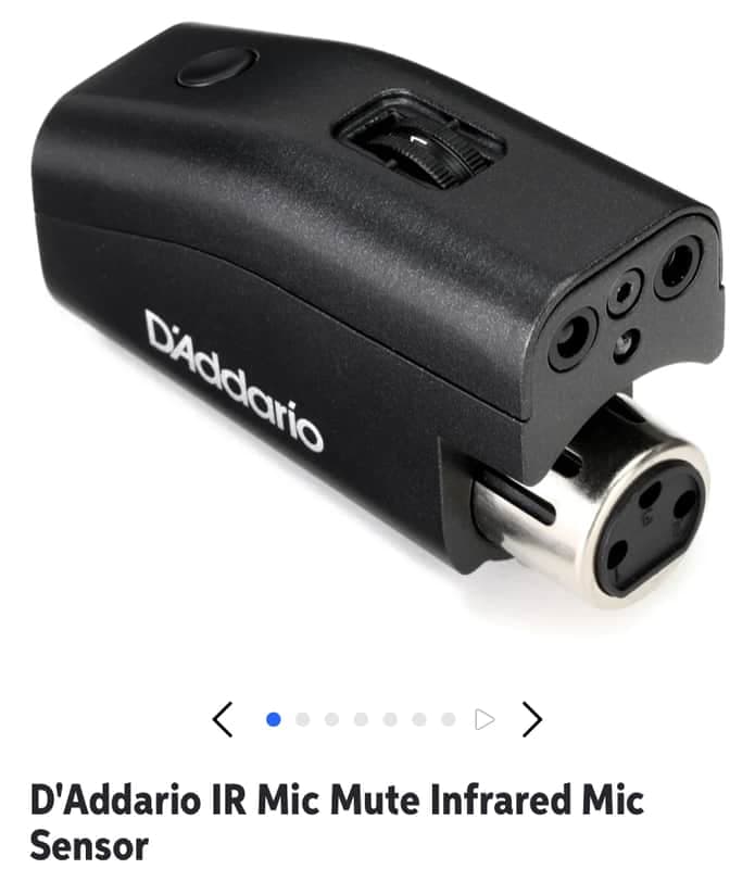 D’Addario IR Mic mute/ sensor