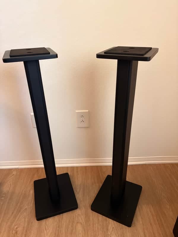 DR Pro Model # SMS1BK Wood Studio Monitor Stand (Pair) 36" Black