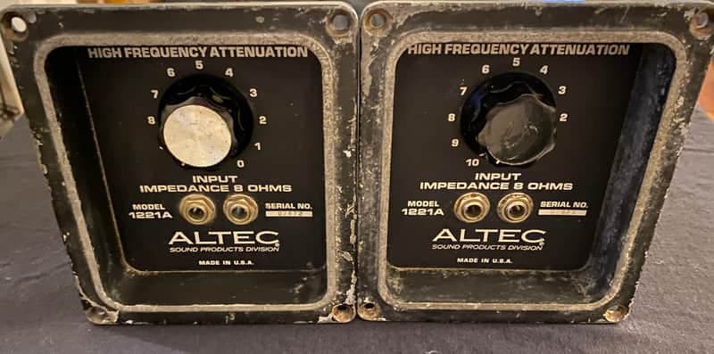 Altec Lansing 1221A High Frequency Attenuators