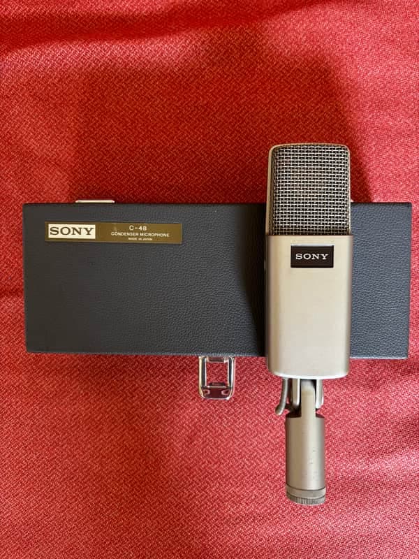 Sony C-48 Condenser Microphone 1990s - Silver