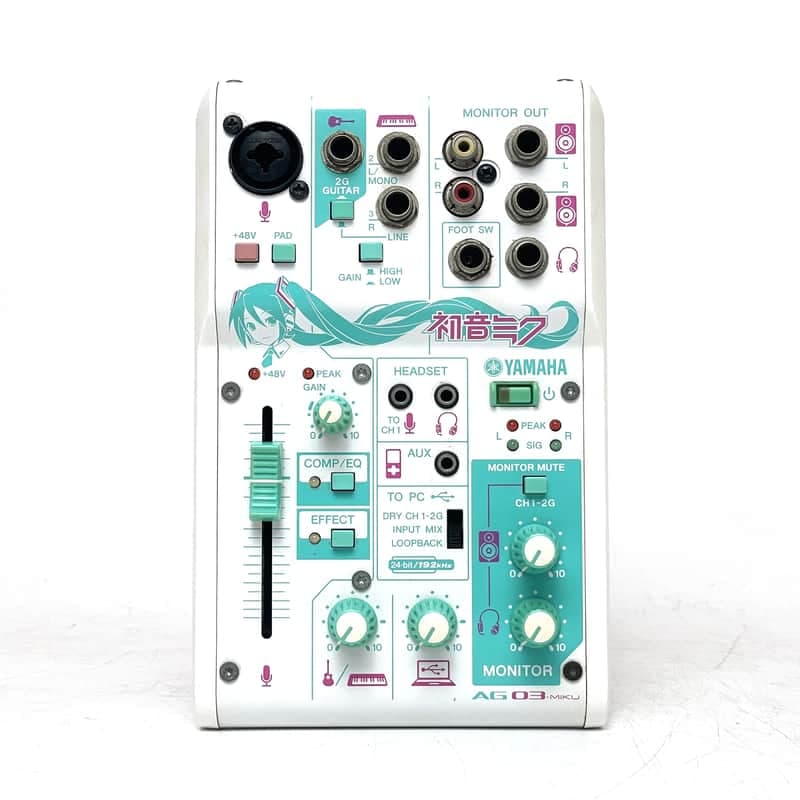 Yamaha AG03-MIKU Hatsune Miku Limited Edition 3-Channel Audio Mixer Worldwide Shipment