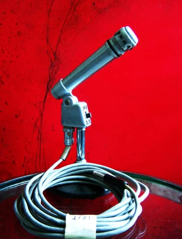Vintage 1960's Turner 500 / A50224 dynamic cardioid microphone Dual Z w Belden cable 33D 22D