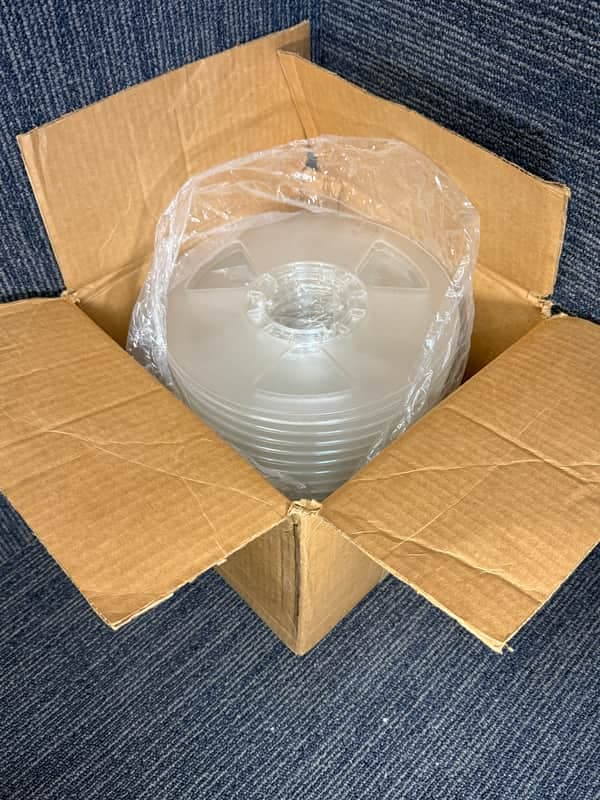 Lot of 17 10.5"x1/4” Take-Up Reels for Reel to Reel Tape Machine plastic