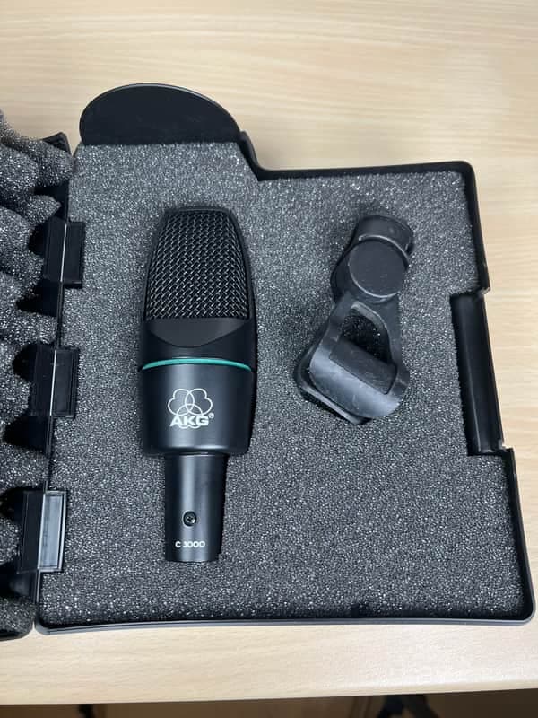 AKG C3000 High Performance Large-Diaphragm Condenser Microphone Mid 90s - Black