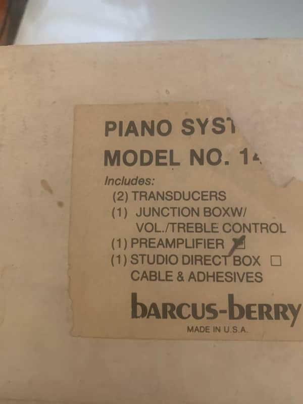 Barcus-Berry 1450 piano system 1970s