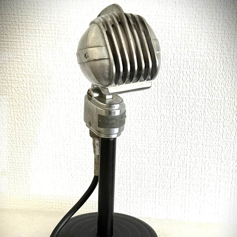 Vintage 1940's-50's Turner 33X upgraded microphone, working w/stand & cable