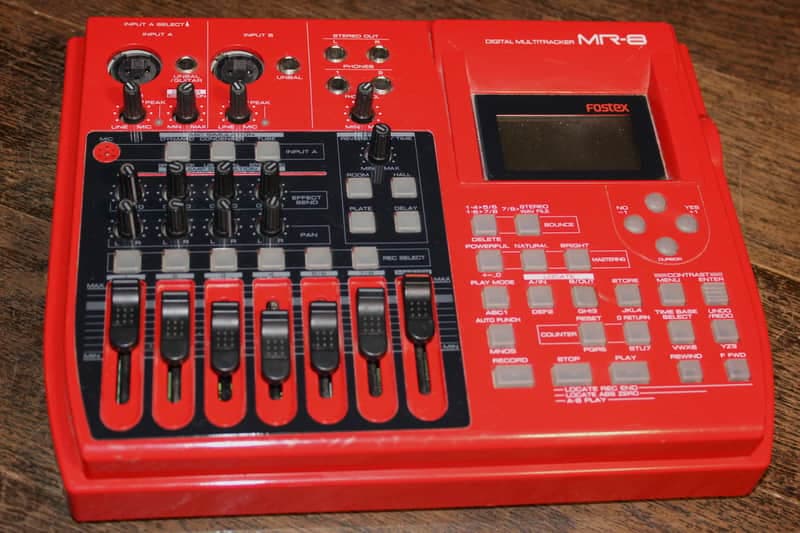 Fostex MR-8 Digital 8-Track Recorder 2000s - Red