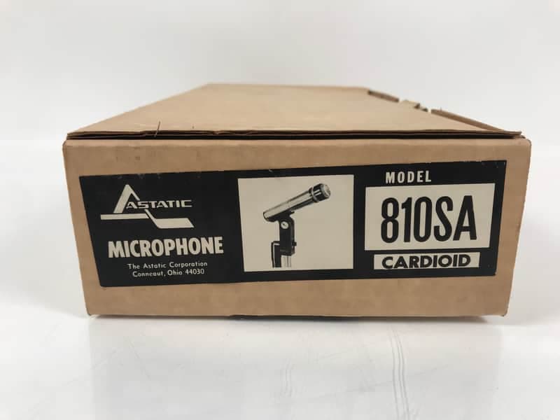 NOS Astatic 810SA Cardioid Dynamic Fixed Mount Microphone