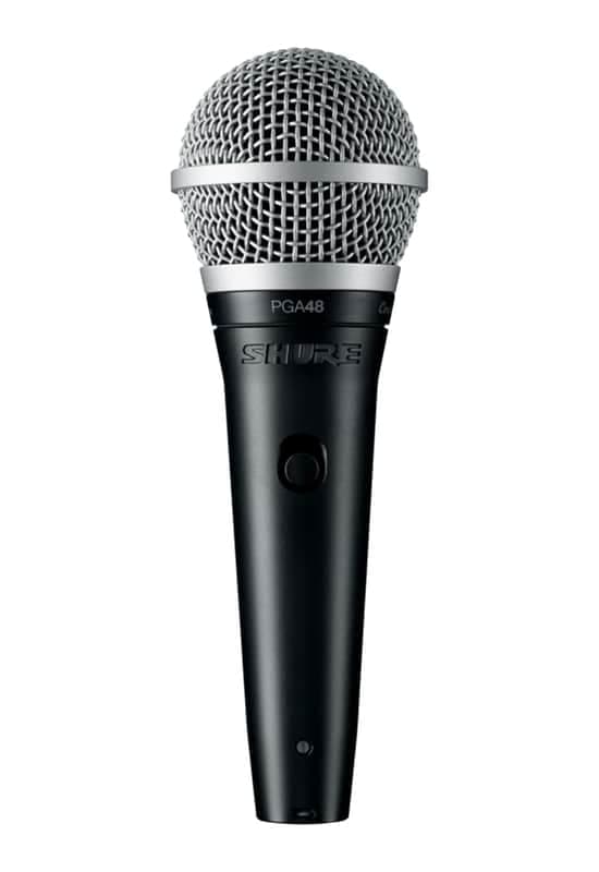 Shure PGA48-QTR Cardioid Dynamic Microphone w/ XLR To QTR Cable