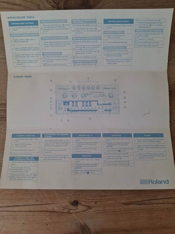 Roland TB-303 Instructions
