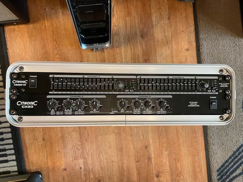 1.Citronic CX23 Active Crossover 2/3 Way - 2. Citronic CEQ215 15-Band Graphic Equalizer