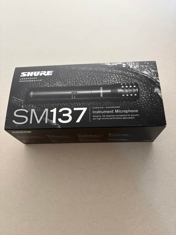 Shure SM137-LC 2022 - Instrument Microphone Black