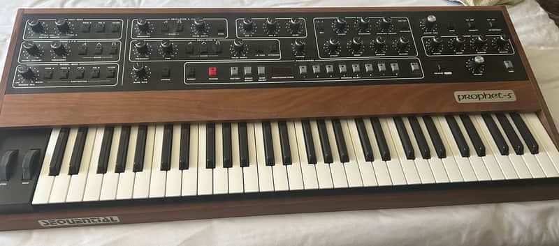 Sequential Prophet-5 61-Key 5-Voice Polyphonic Synthesizer 2020 - Present - Black with Wood Sides