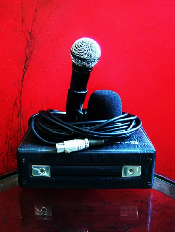 Vintage 1980's Beyer Dynamic M300N(C) cardioid dynamic Microphone Low Z w accessories West Germany Shure SM58 # 3