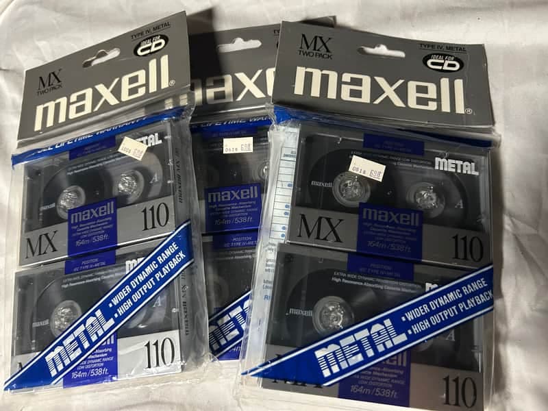 Maxell MX 110 metal 1990 - Silver