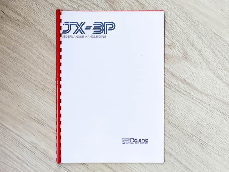 Roland JX-3P // Vintage Manual DUTCH / NEDERLANDS