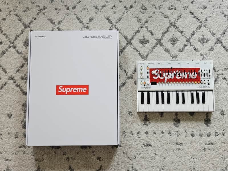 Roland x Supreme JU-06A Boutique Synthesizer with K-25m