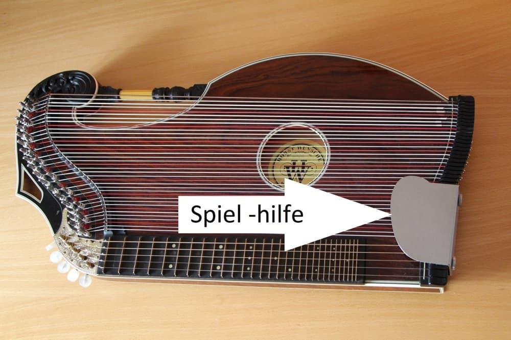 Zither Spielhilfe - leicht zu montieren ohne Beschädigung