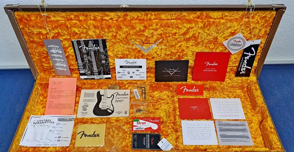 Fender USA Custom Shop Case Koffer 60s Brown - Gold NEU