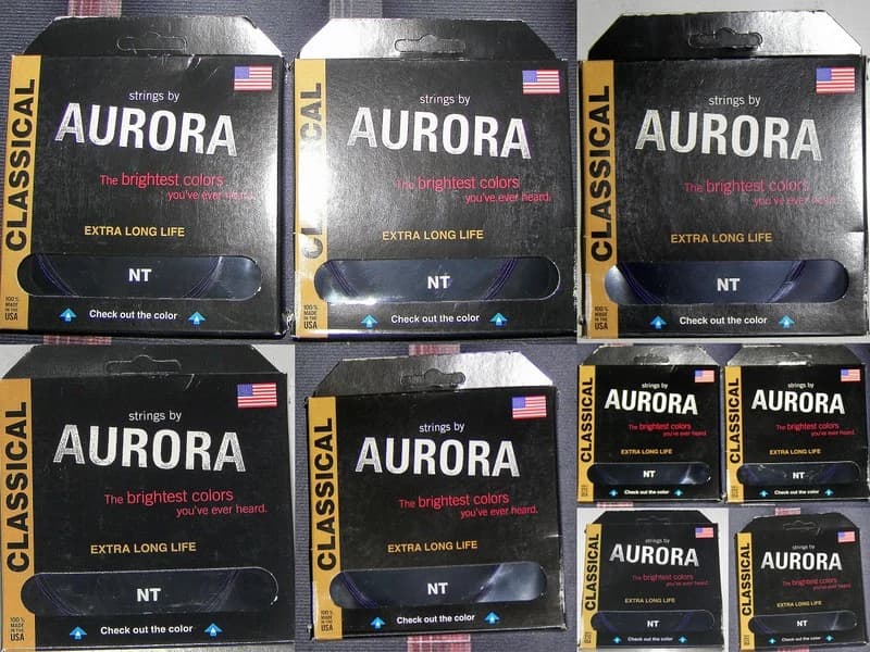 NEU*OVP Gitarrensaiten Aurora Premium Classical Guitar Strings in Lila Purple *MADE in USA