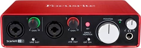 Focusrite Scarlett 2i2 Studio (2nd Gen) Audio Interface, A