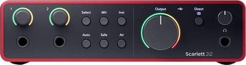 Focusrite Scarlett 2i2 Studio (4th Gen) Audio Interface, A