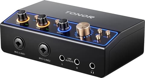 TONOR TX510 2O2 Audio Interface - Black, B
