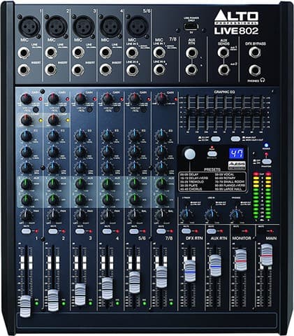 Alto Pro LIVE802 8-Channel 2-Bus Mixer, C