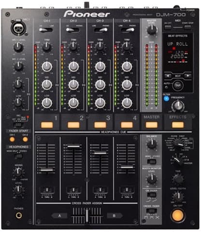 Pioneer DJM-700 DJ Mixer, Black B